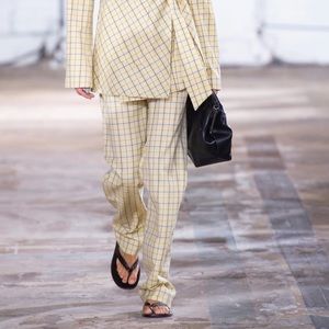 Tibi yellow plaid pants